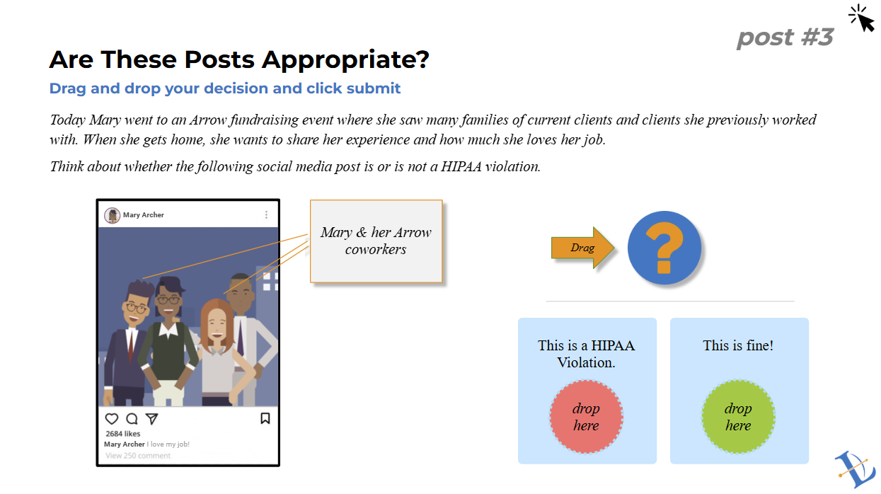 HIPAA compliance training example